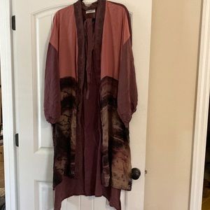 MOVING SALE 🎉🎉 KANTHA BAE GORGEOUS Silk Duster Kimono OS EUCz